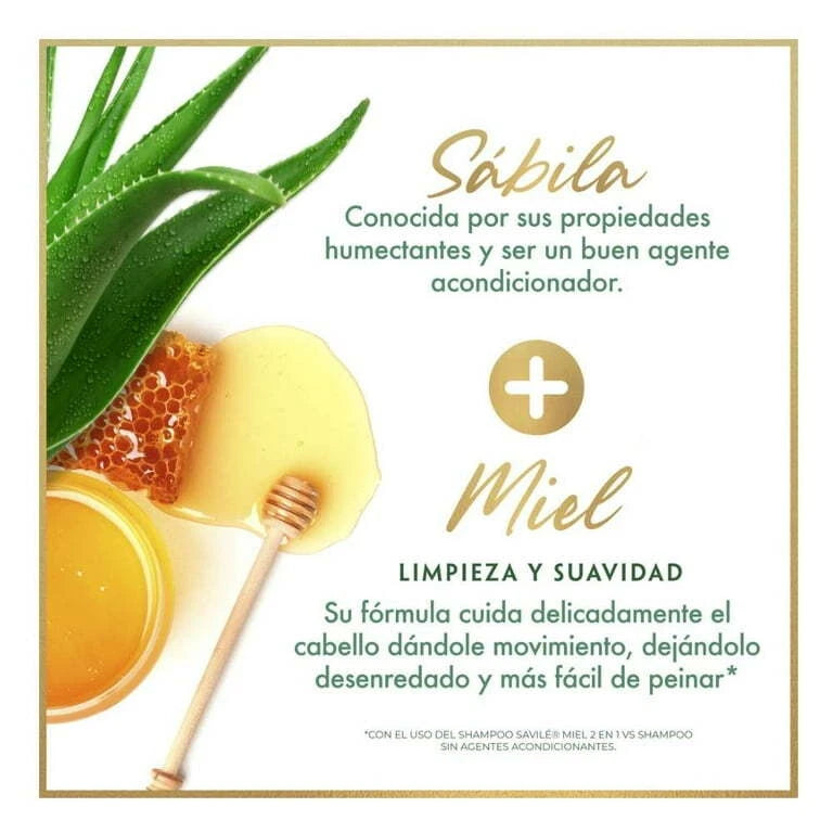 Savile Limpieza y Suavidad Clean & Soft Hair Shampoo with Honey & Aloe Vera 25.36 fl. oz