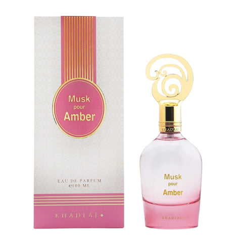 Musk Pour Amber 3.40 Fl. Oz EDP Spray By Khadlaj