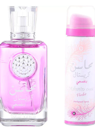 Mahasin Crystal Violet 3.40 Fl. Oz EDP Spray By Lattafa