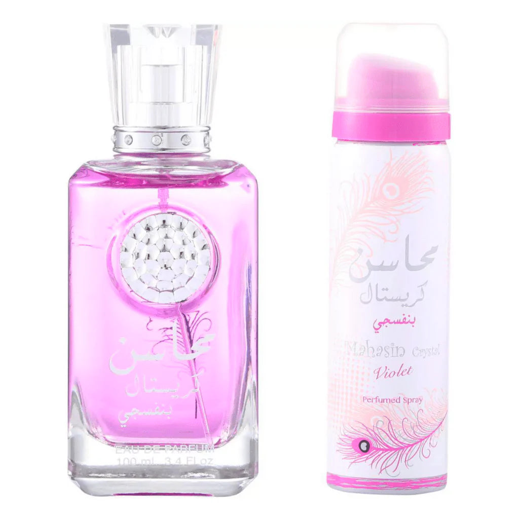 Mahasin Crystal Violet 3.40 Fl. Oz EDP Spray By Lattafa