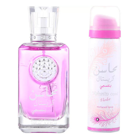 Mahasin Crystal Violet 3.40 Fl. Oz EDP Spray By Lattafa