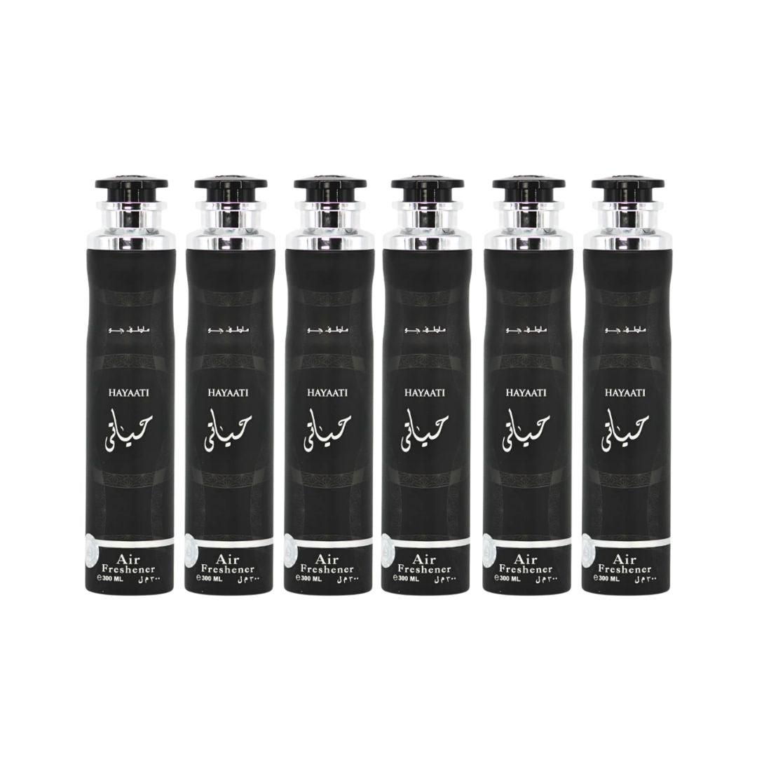Hayaati Air Freshener 6 Pack Bundle – Home & Car Fragrance Spray | 300 ml / 10.1 fl oz Each