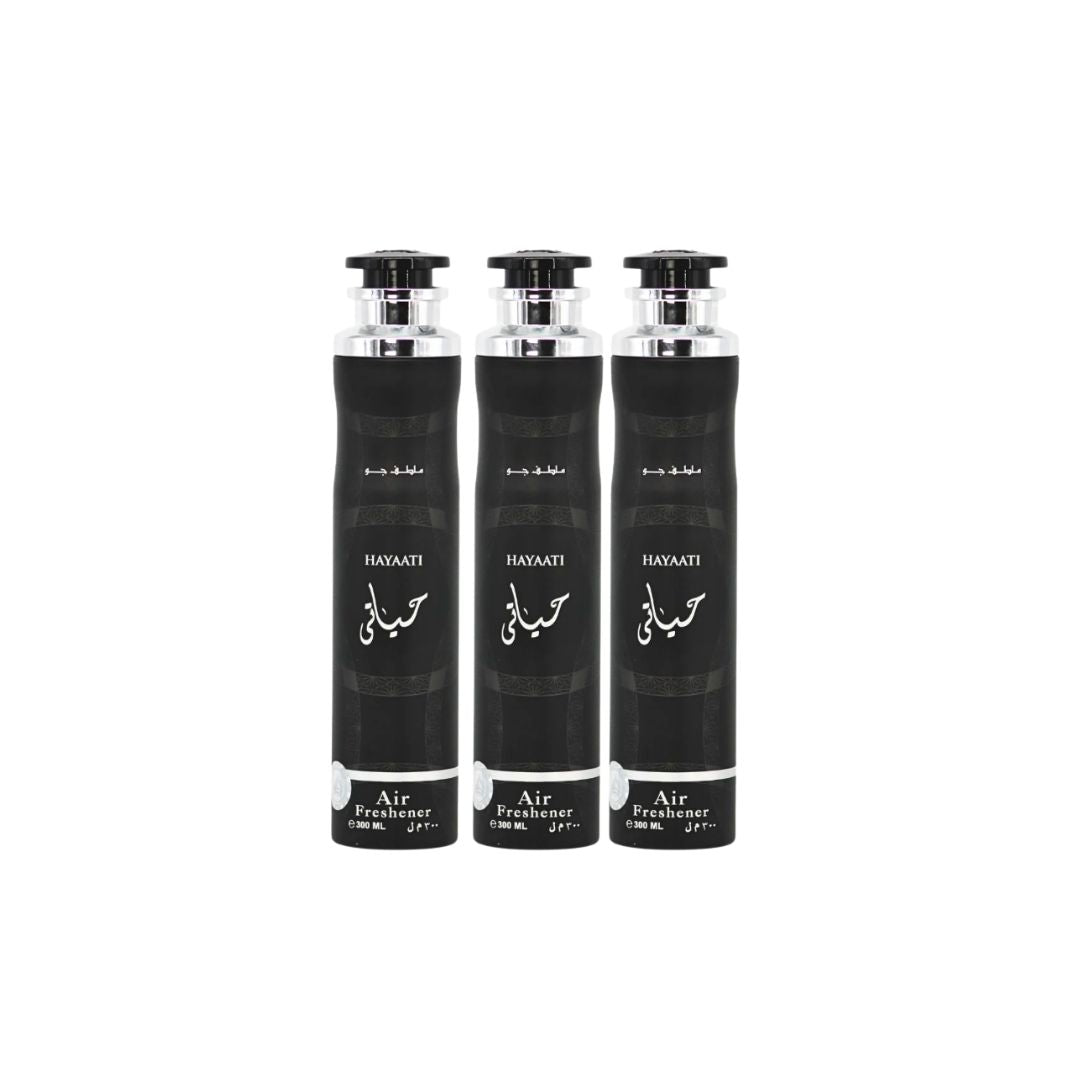 Hayaati Air Freshener 3 Pack Bundle – Home & Car Fragrance Spray | 300 ml / 10.1 fl oz Each