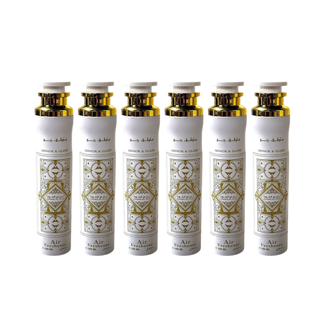 Bade’E Al Oud Honor & Glory Air Freshener 6 Pack Bundle – 10 oz Each | Lattafa