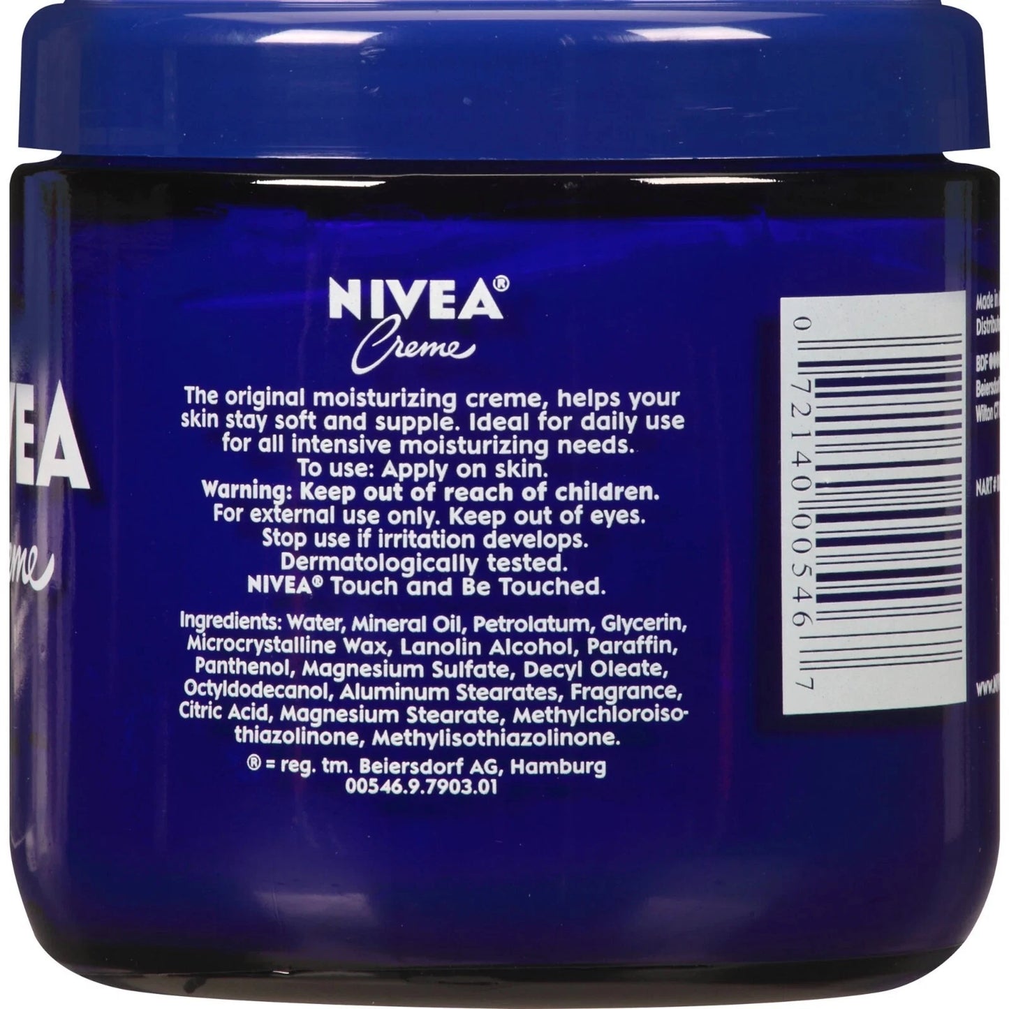 Nivea Rich Moisturising Cream 13.52 fl. oz (Glass Jar, Made in Mexico)