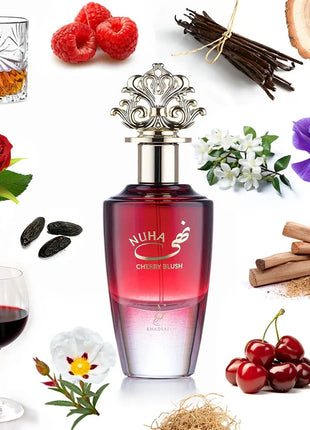 Nuha Cherry Blush 2.87 Fl. Oz EDP Spray By Khadlaj