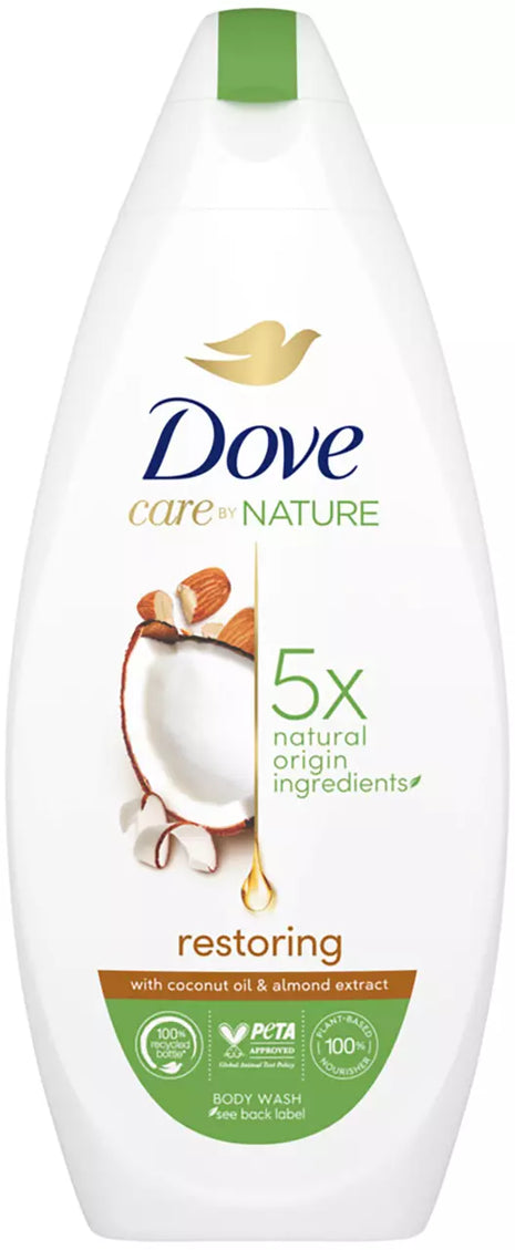 Dove Care by Nature Restoring Body Wash with 5x Natural Origin Ingredients 13.52 fl. oz