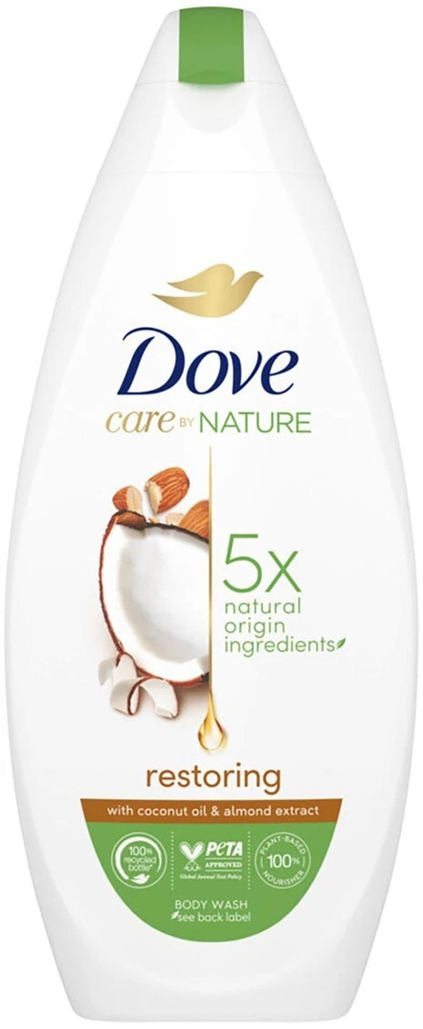 Dove Care by Nature Restoring Body Wash with 5x Natural Origin Ingredients 13.52 fl. oz