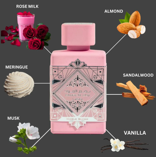 Bade’e Al Oud Noble Blush Eau de Parfum – 100 ml / 3.4 fl oz, For Unisex