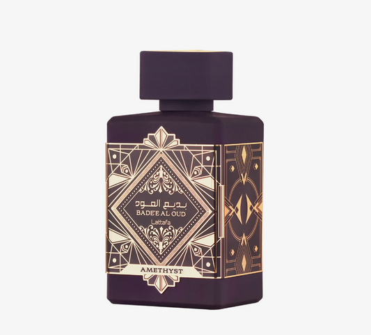Badee Al Oud Amethyst Eau de Parfum Spray – 3.4 fl oz / 100 ml, For Men