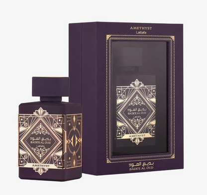 Badee Al Oud Amethyst Eau de Parfum Spray – 3.4 fl oz / 100 ml, For Men