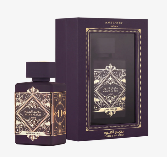 Badee Al Oud Amethyst Eau de Parfum Spray – 3.4 fl oz / 100 ml, For Men