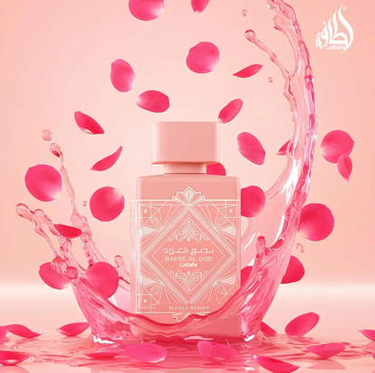 Badee Al Oud Noble Blush Eau de Parfum Spray – 3.4 fl oz / 100 ml, For Unisex
