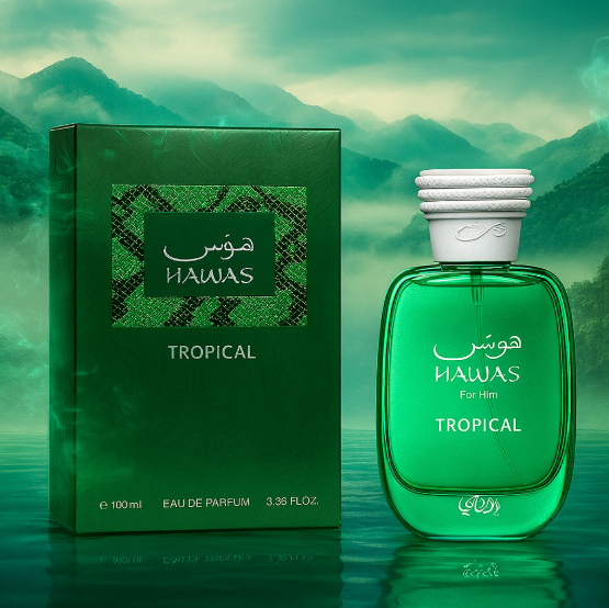 Rasasi Hawas Tropical Eau de Parfum Spray – For Men | 3.4 fl oz / 100 ml