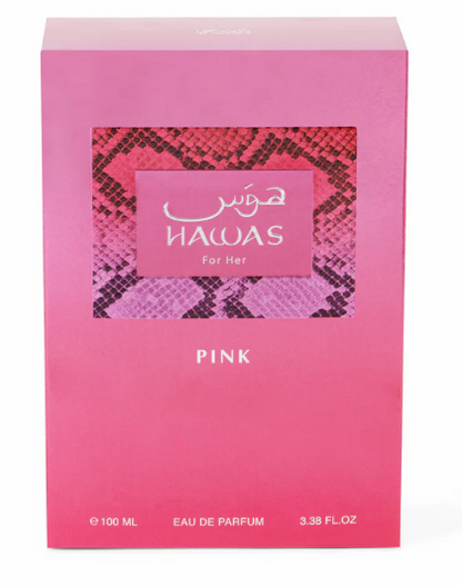 Rasasi Hawas Pink Eau de Parfum – For Women | 100 ml / 3.4 fl oz