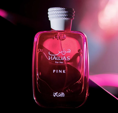 Rasasi Hawas Pink Eau de Parfum – For Women | 100 ml / 3.4 fl oz