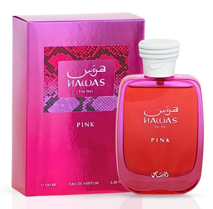 Rasasi Hawas Pink Eau de Parfum – For Women | 100 ml / 3.4 fl oz