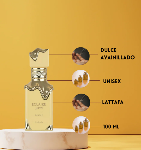Lattafa Eclaire Banoffi Eau de Parfum – Unisex | 100 ml / 3.4 fl oz | Men & Women