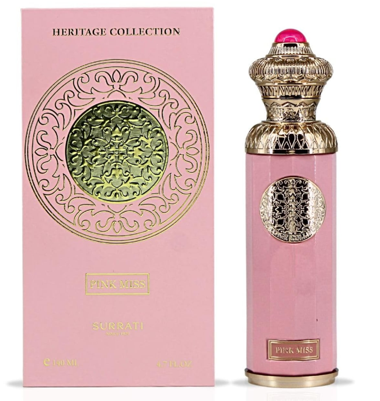 Surrati Heritage Collection Pink Miss Eau de Parfum – For Women | 140 ml / 4.7 fl oz | Female