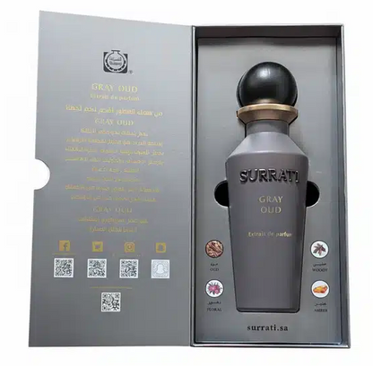 Surrati Gray Oud Extrait de Parfum – Unisex | 150 ml / 5.08 fl oz | Men & Women