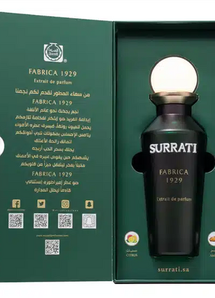 Surrati Fabrica 1929 Extrait de Parfum – Unisex | 150 ml / 5.08 fl oz | Men & Women