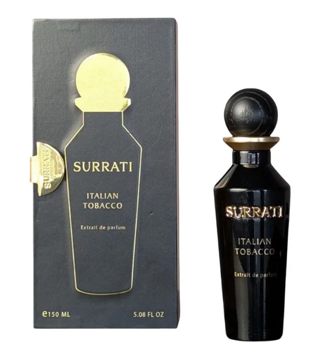 Surrati Italian Tobacco Extrait de Parfum – Unisex | 150 ml / 5.08 fl oz | Men & Women