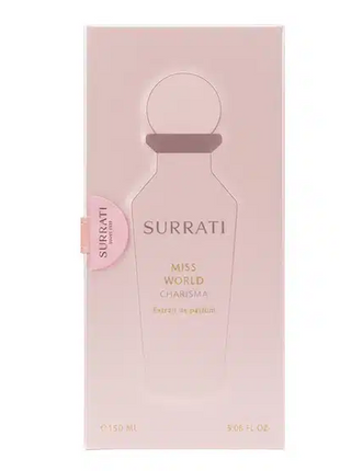 Surrati Miss World Charisma Eau de Parfum – For Women | 100 ml / 3.4 fl oz | Female