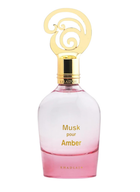 Khadlaj Musk Pour Amber Eau de Parfum Spray – For Women | 3.4 fl oz / 100 ml