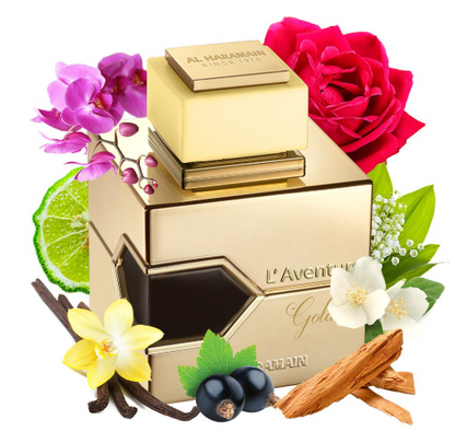 L'Aventure Gold by Al Haramain – For Her | 100 ml / 3.4 fl oz | Women
