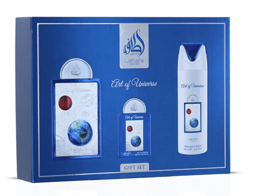 Art of Universe Gift Set by Lattafa Pride – Unisex | 100 ml / 3.4 fl oz + Extras