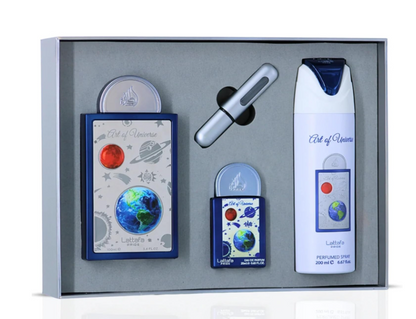 Art of Universe Gift Set by Lattafa Pride – Unisex | 100 ml / 3.4 fl oz + Extras