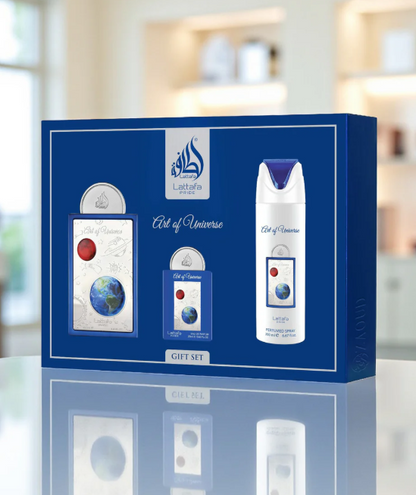 Art of Universe Gift Set by Lattafa Pride – Unisex | 100 ml / 3.4 fl oz + Extras