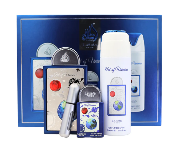 Art of Universe Gift Set by Lattafa Pride – Unisex | 100 ml / 3.4 fl oz + Extras