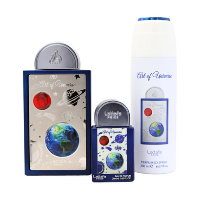 Art of Universe Gift Set by Lattafa Pride – Unisex | 100 ml / 3.4 fl oz + Extras