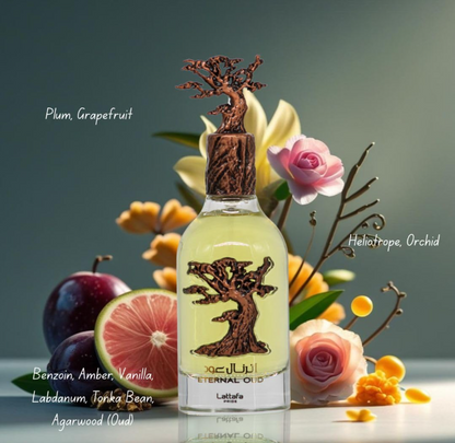 Lattafa Eternal Oud Gift Set – Unisex | 100 ml / 3.4 fl oz + Extras