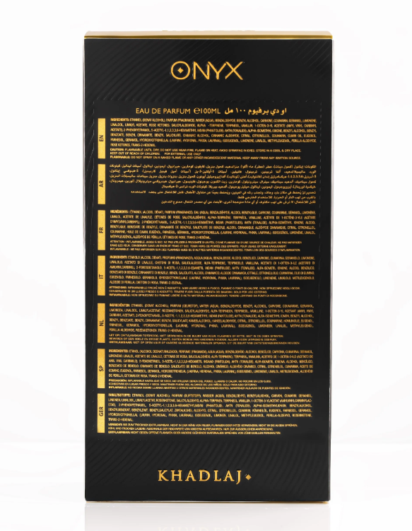 Khadlaj Onyx Gold – 100 ml / 3.4 fl oz