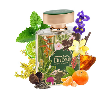 Al Haramain Green Dubai – 100 ml / 3.33 fl oz Extrait de Parfum Spray