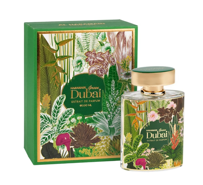 Al Haramain Green Dubai – 100 ml / 3.33 fl oz Extrait de Parfum Spray