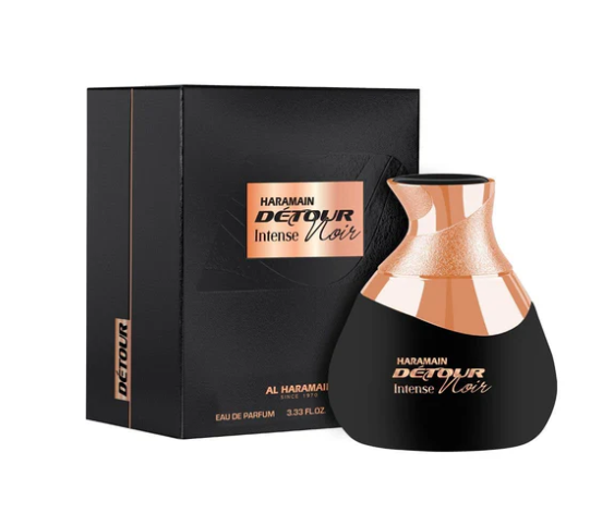 Al Haramain Detour Intense Noir – 100 ml / 3.33 fl oz Extrait de Parfum / Eau de Parfum
