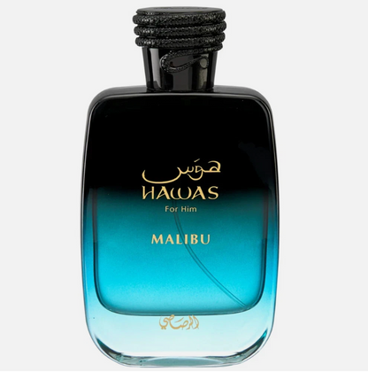 Rasasi Hawas for Him Malibu Eau de Parfum – 100 ml / 3.4 fl oz Eau de Parfum (Men)