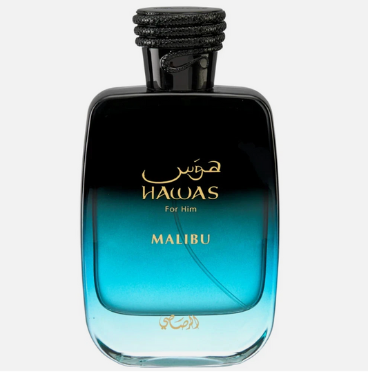Rasasi Hawas for Him Malibu Eau de Parfum – 100 ml / 3.4 fl oz Eau de Parfum (Men)