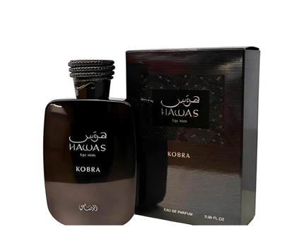 Rasasi Hawas for Him Kobra Eau de Parfum – 100 ml / 3.4 fl oz Eau de Parfum (Men)