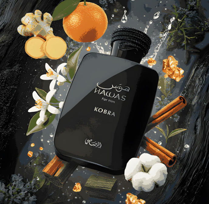 Rasasi Hawas for Him Kobra Eau de Parfum – 100 ml / 3.4 fl oz Eau de Parfum (Men)