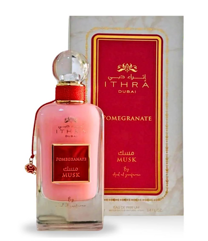 Ithra Dubai Pomegranate Musk – 100 ml / 3.4 fl oz Eau de Parfum