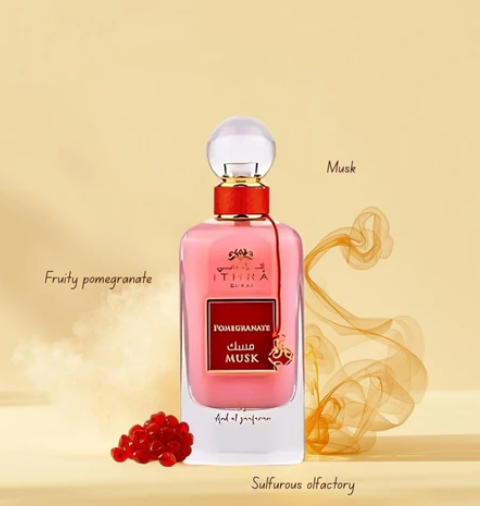 Ithra Dubai Pomegranate Musk – 100 ml / 3.4 fl oz Eau de Parfum