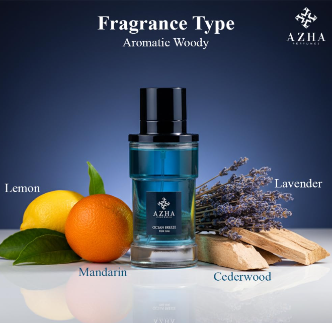 Azha Ocean Breeze – 100 ml / 3.4 fl oz Eau de Parfum (Unisex)