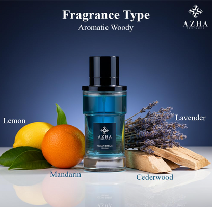 Azha Ocean Breeze – 100 ml / 3.4 fl oz Eau de Parfum (Unisex)