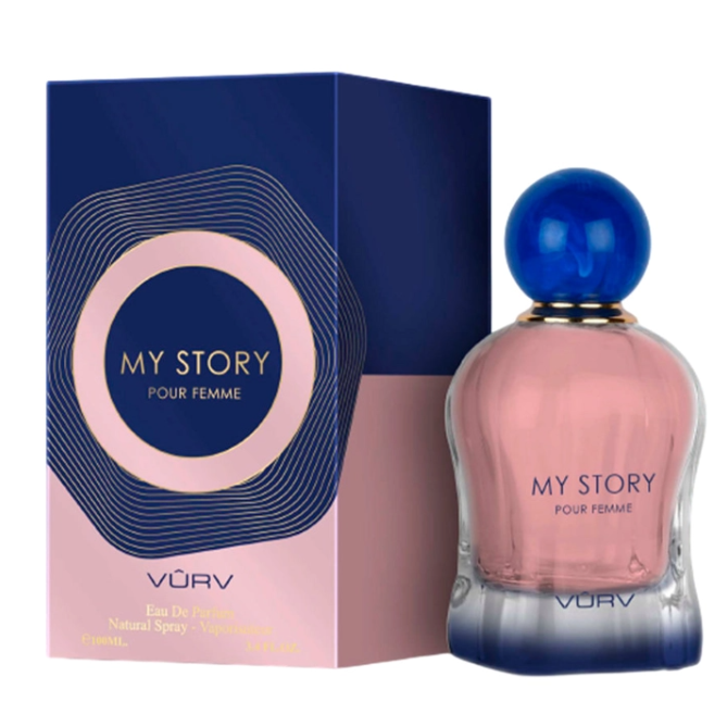 Vurv My Story Pour Femme – 100 ml / 3.4 fl oz Eau de Parfum (Women)