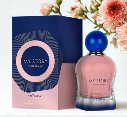 Vurv My Story Pour Femme – 100 ml / 3.4 fl oz Eau de Parfum (Women)