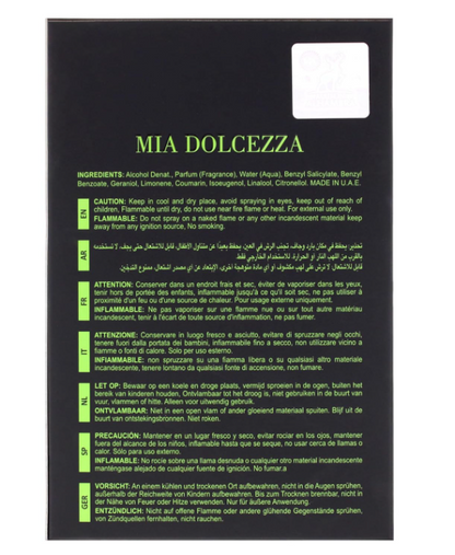 Mia Dolcezza Verde Eau de Parfum – For Unisex | 3.4 oz / 100 ml | Unisex